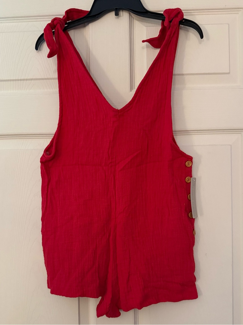 NWT Fourteen & 9th Red Tie-Shoulder Romper | Size Small | Perfect for July 4th